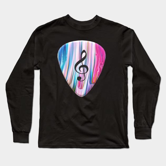 Guitar Pick Long Sleeve T-Shirt by MOUKI